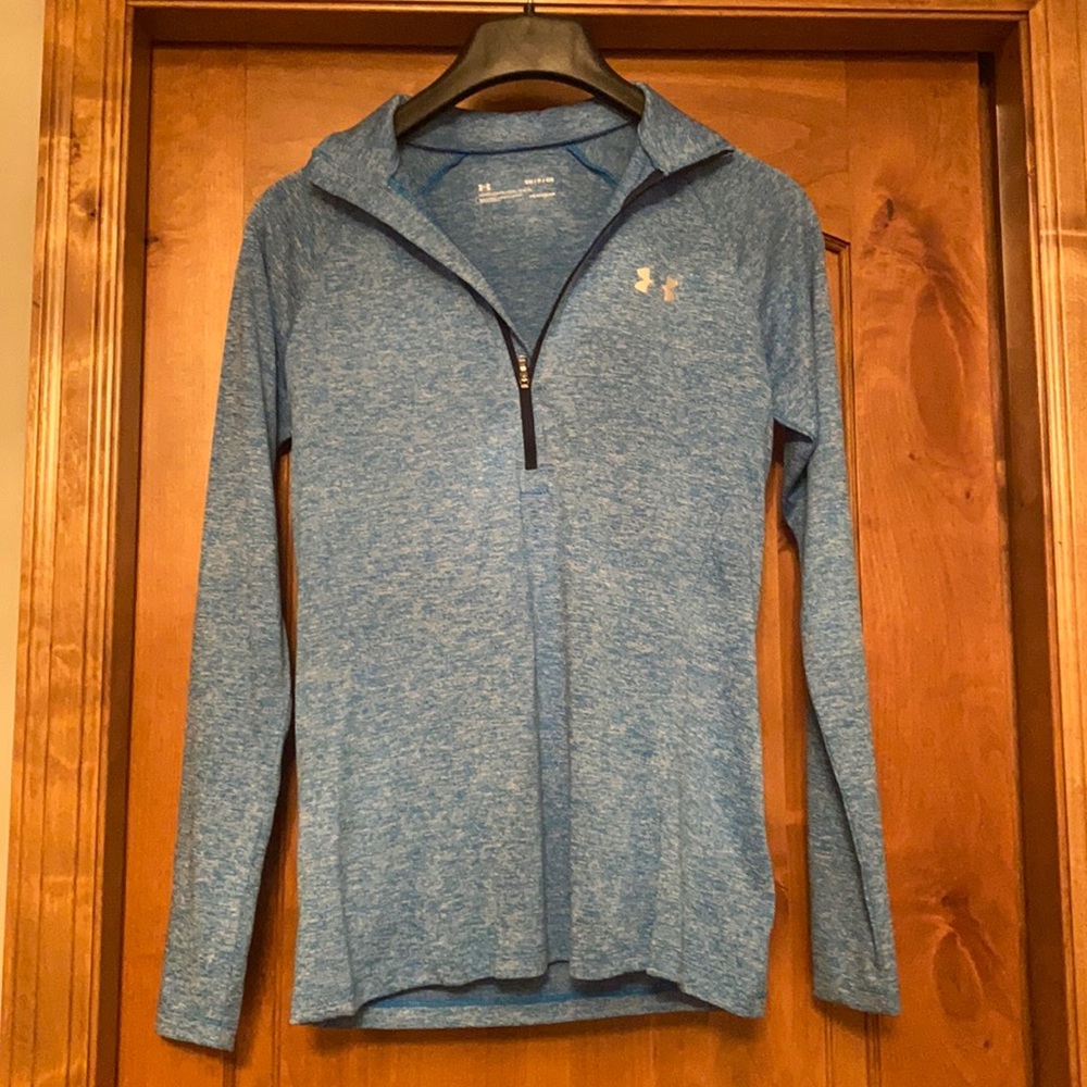 Under Armour UA Tech Twist Half Zip Long Sleeve Blue Small